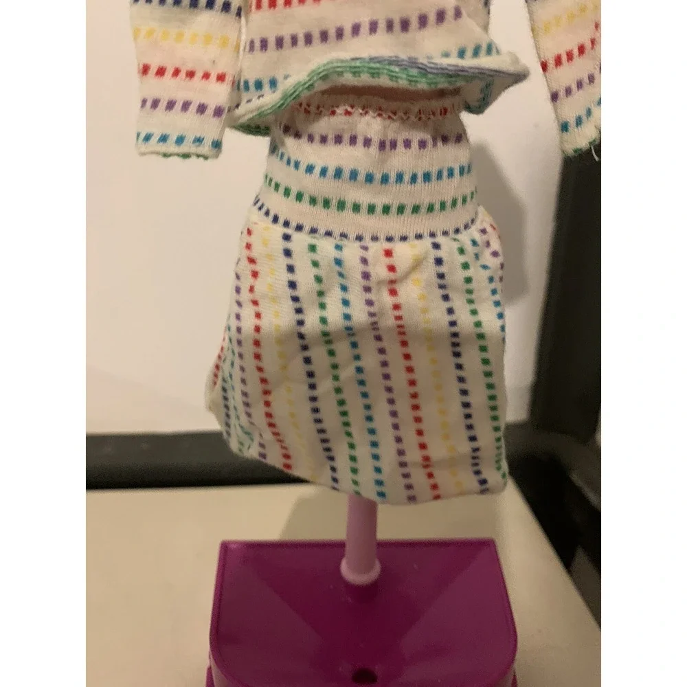 Barbie 1987 Bright N' Breezy Fashions Top Geometric Skirt & Shirt #4525 #4528